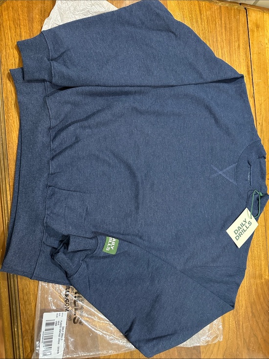 Daily Drills Tops - Daily Drills navy/denim mock neck XS/S Brand New